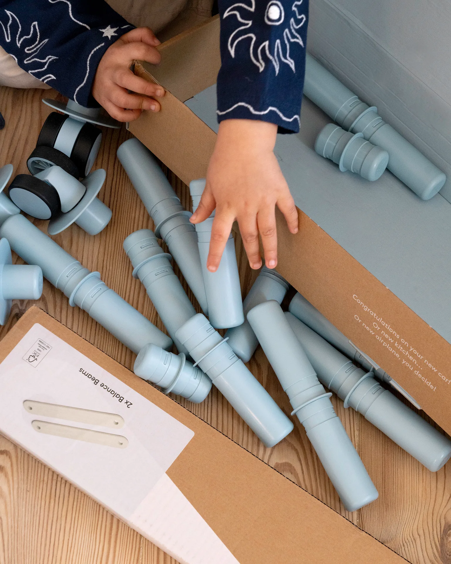 Detalle de bloques Toys For Life en uso